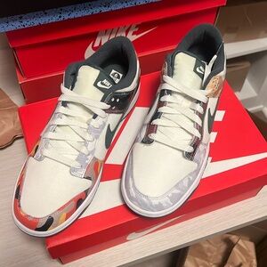 Brand new sz10 Nike Dunk Low SE ‘Sail Multi Camo’ w/ box